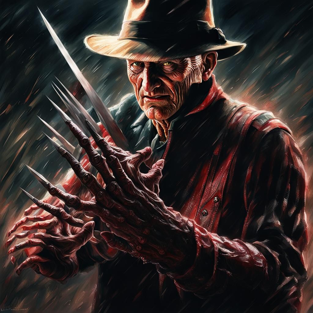 Freddy Krueger Dark Fantasy Concept Art