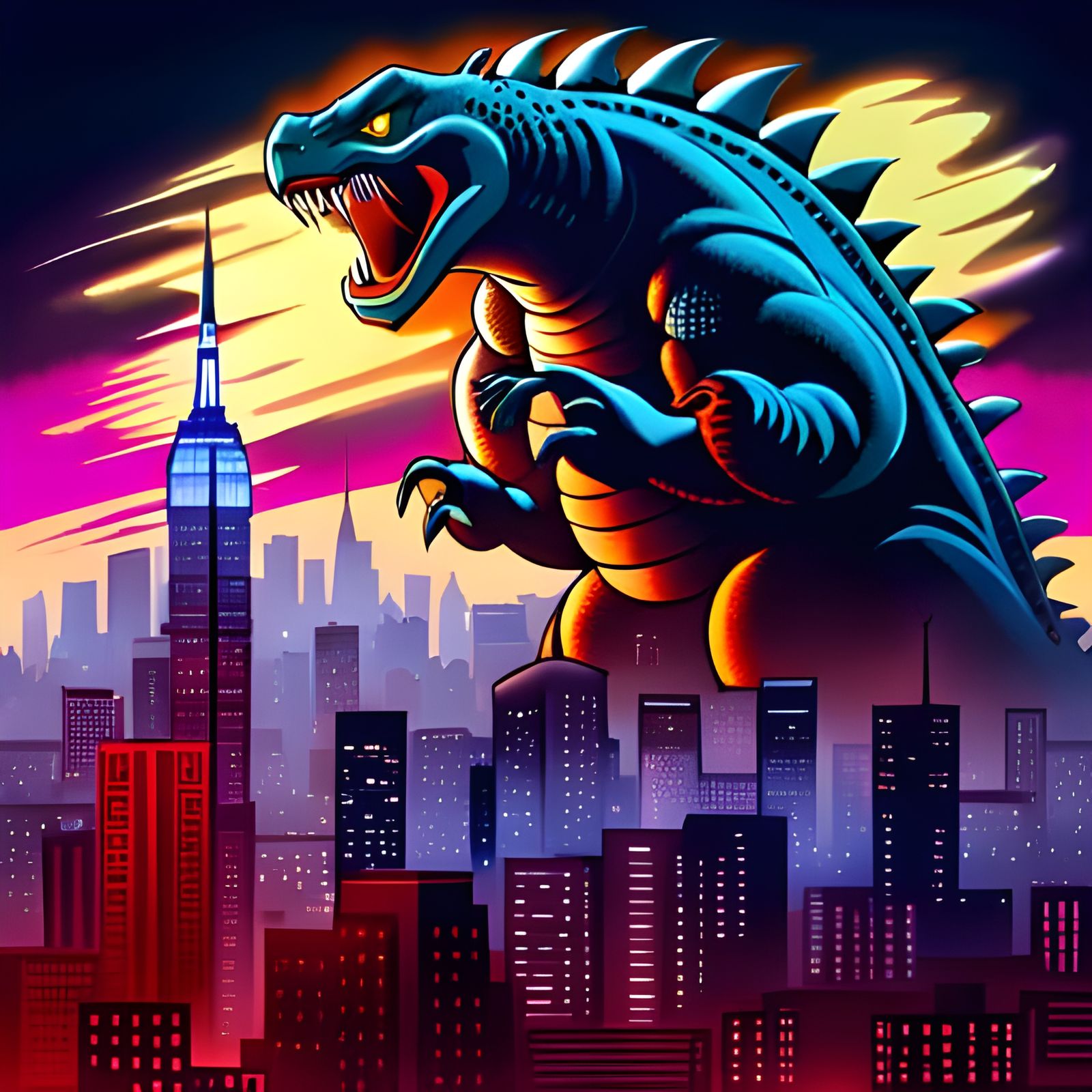 Godzilla vs Megalon: Hyperdetailed Monster Battle