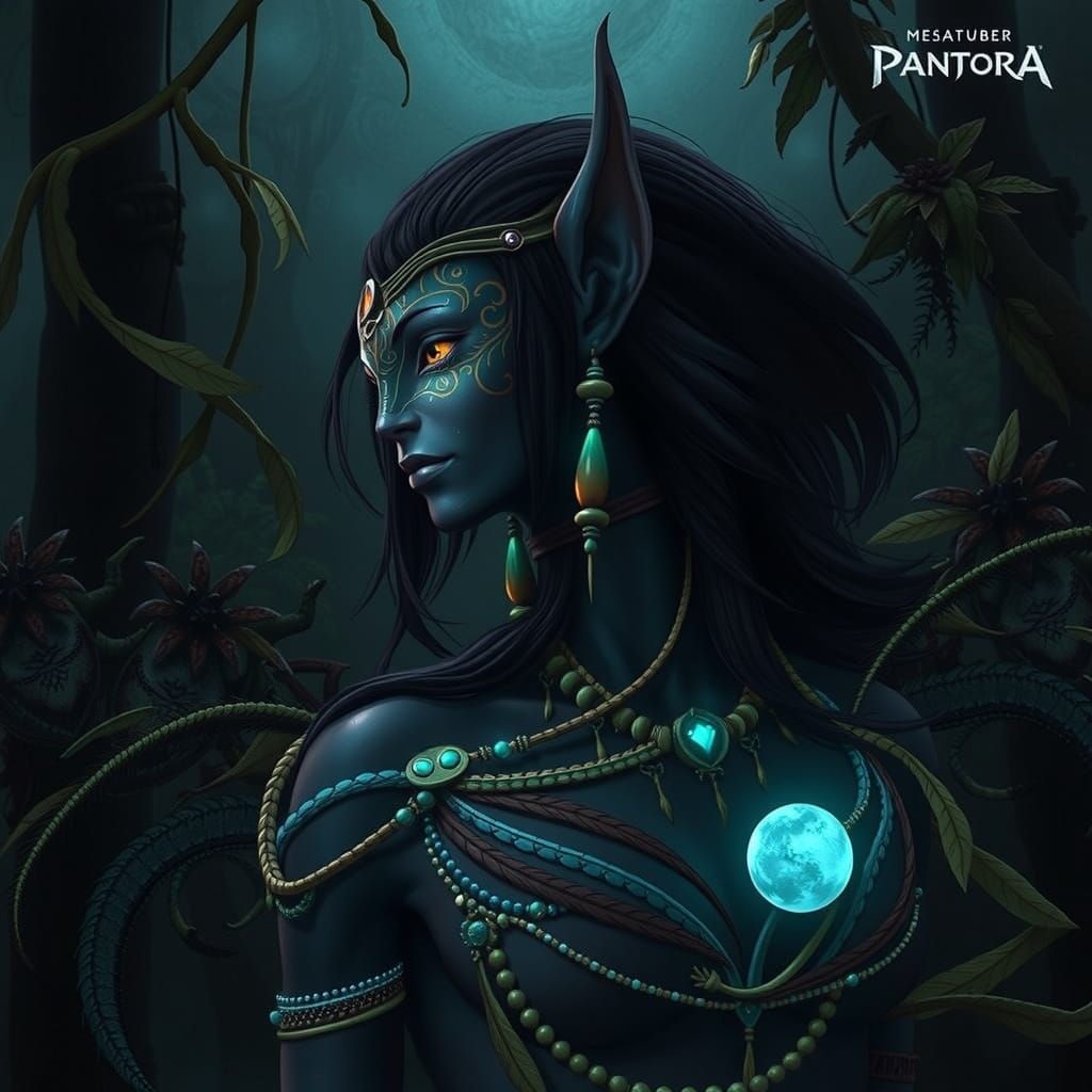 Na'vi Warrior in Ethereal Light, Inspired by Pandora's Lush ...