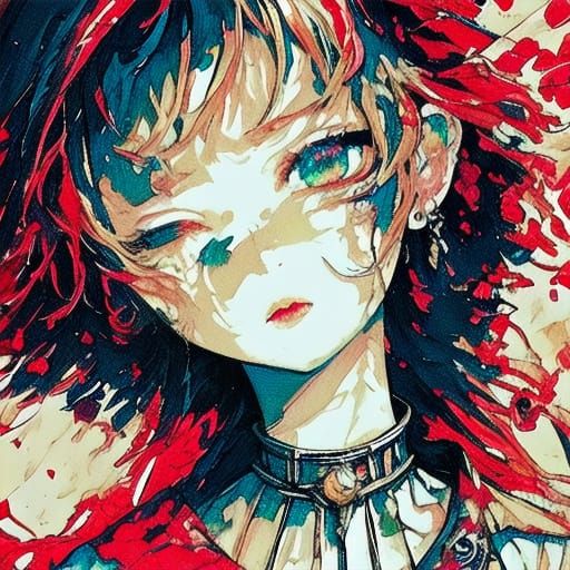 Bleeding Rose in Golden Light