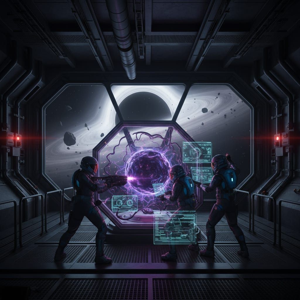 Dark Matter Sci-Fi Tense Scene