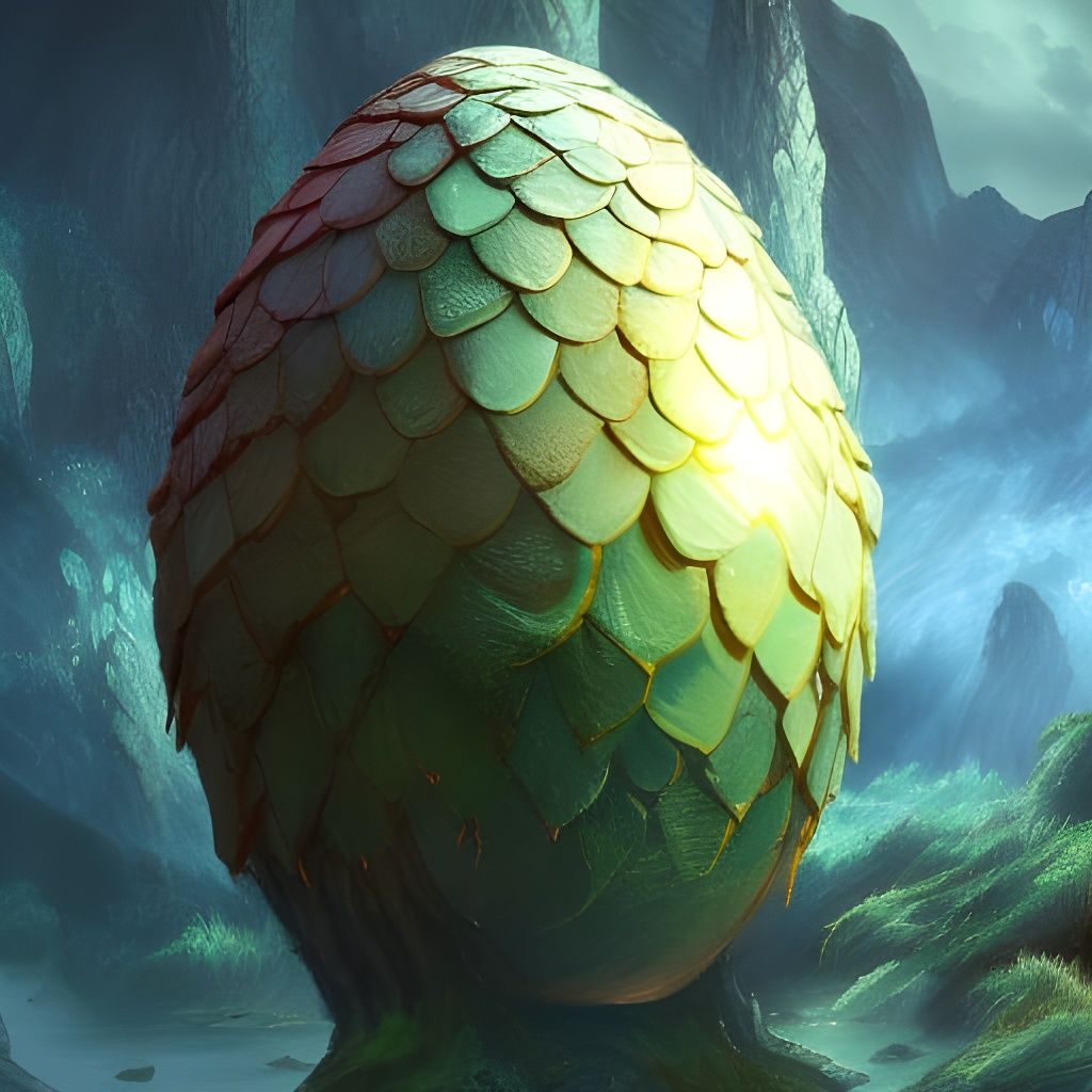 Hyper Detailed Dragon Egg Concept Art