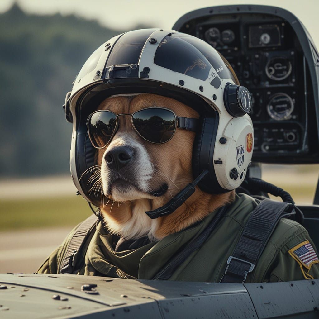 Epic Fighter Pilot Portrait in Cinematic Style