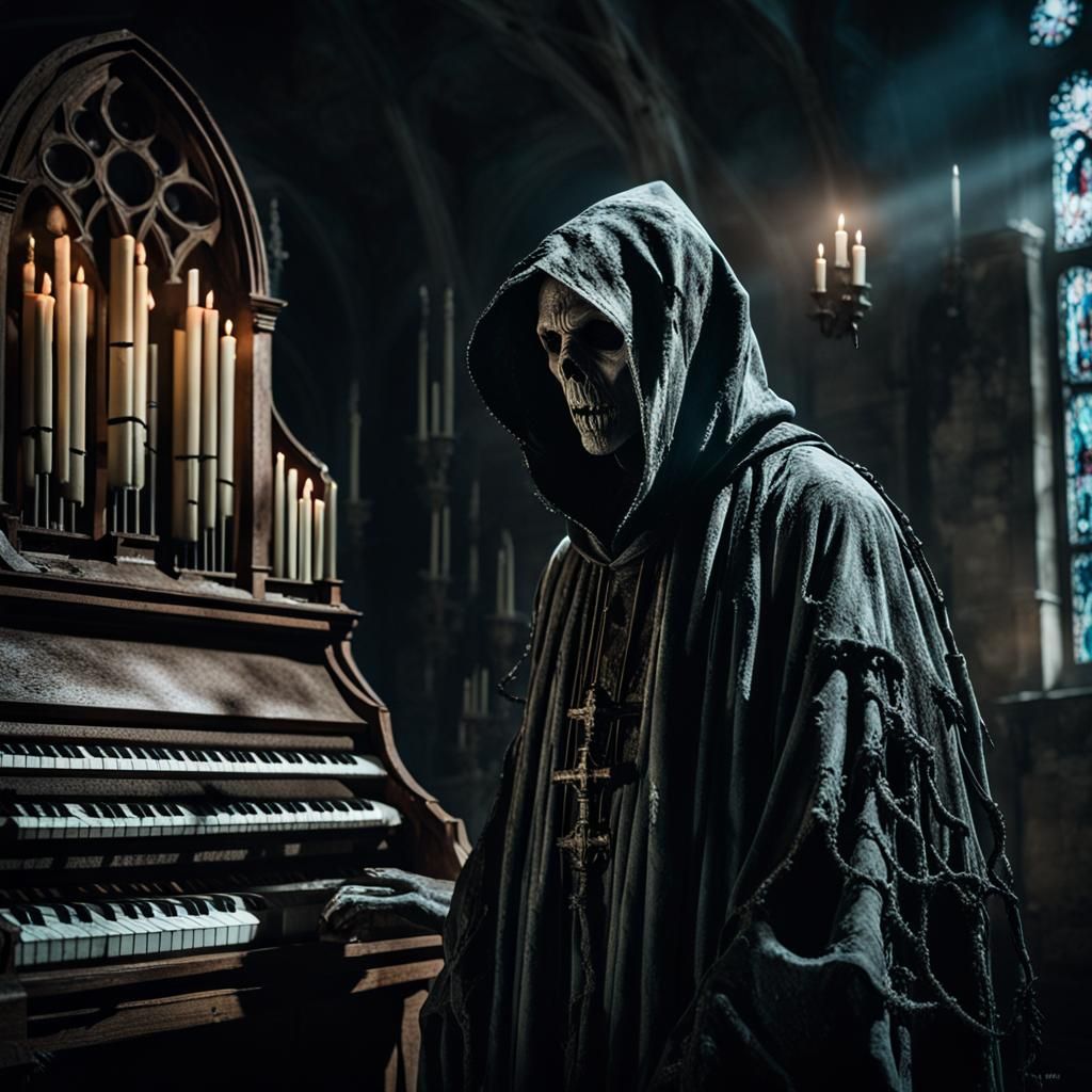 Biomorphic Horror: Ghost in Abandoned Church