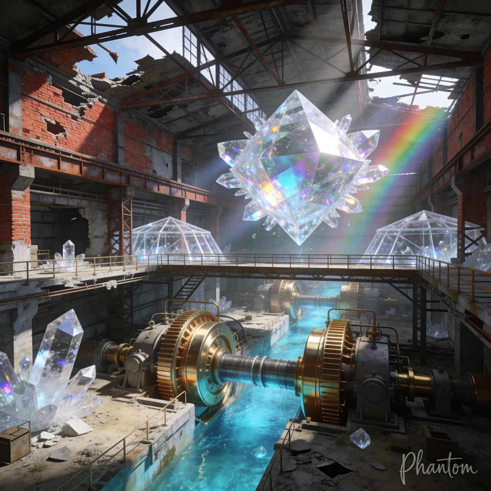 Futuristic Crystal Sanctuary Replaces Soviet Factory