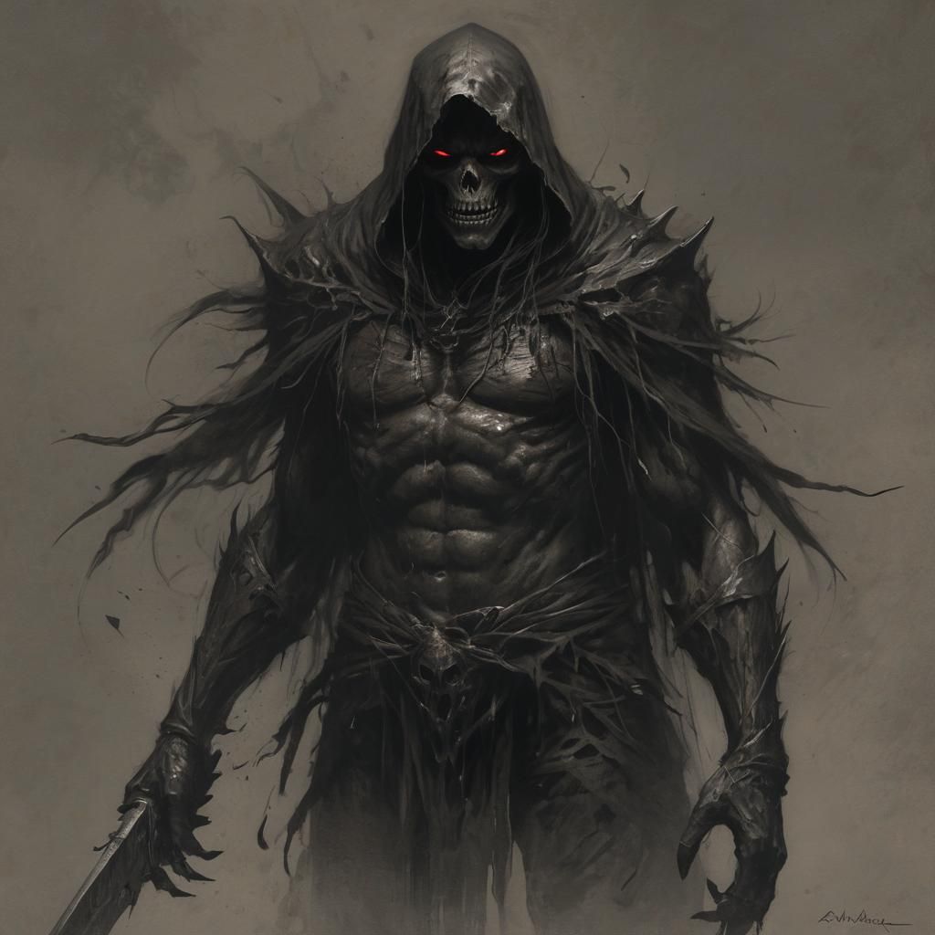 Grimdark Image in Dark Fantasy Style