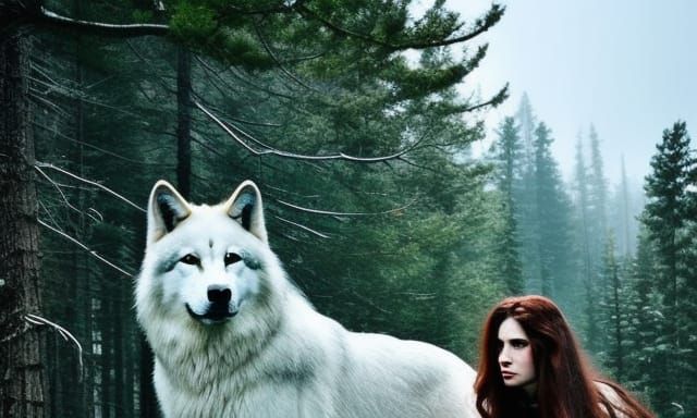 Medeina and the Great White Wolf