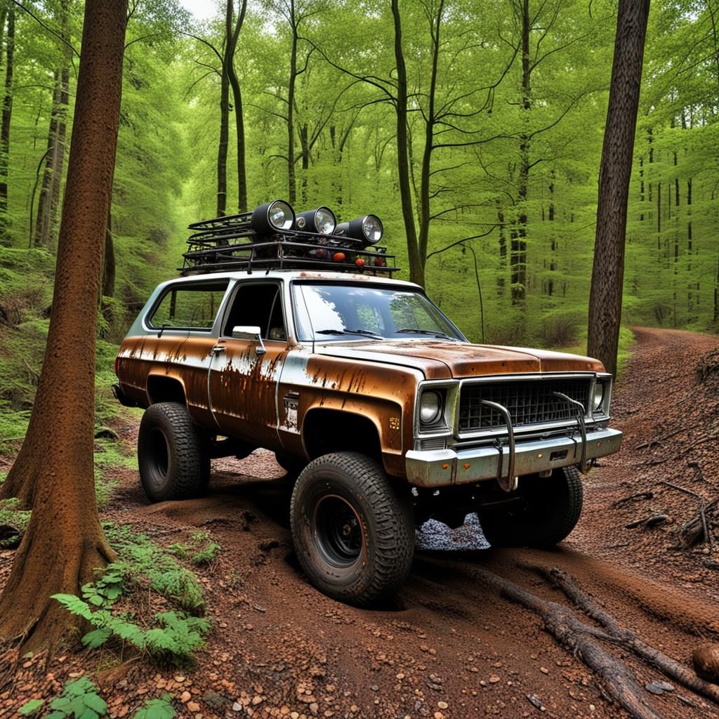 Apocalyptic 1975 K5 Blazer Chase Scene