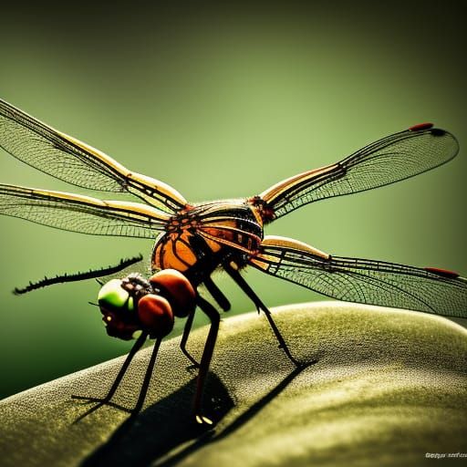 Hyperrealistic Dragonfly in High Definition