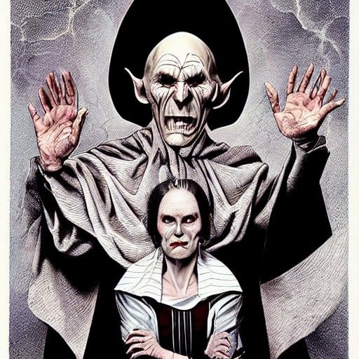 Dark Lord and Wife: Fantasy Portrait