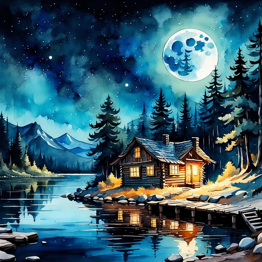 Cabin on the lake