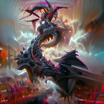 Chaos Dragon in Romantic Style