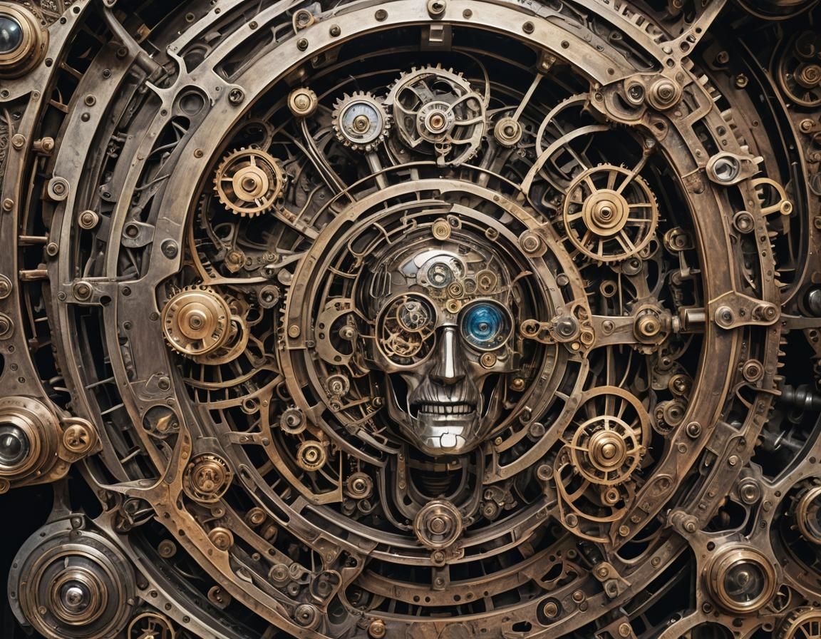 Steampunk Engine Inspired by Timothy Leary