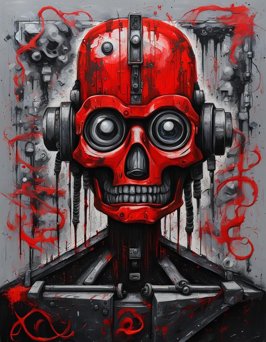Ironic Anti-Mind Control Art in Graffiti Style
