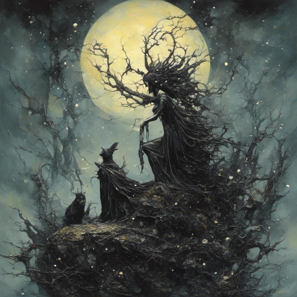 Sacred Love Illustration in Graphite Impasto Comic Style