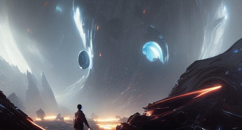 Dark Fantasy Concept Art in Style of Alphonse Mucha