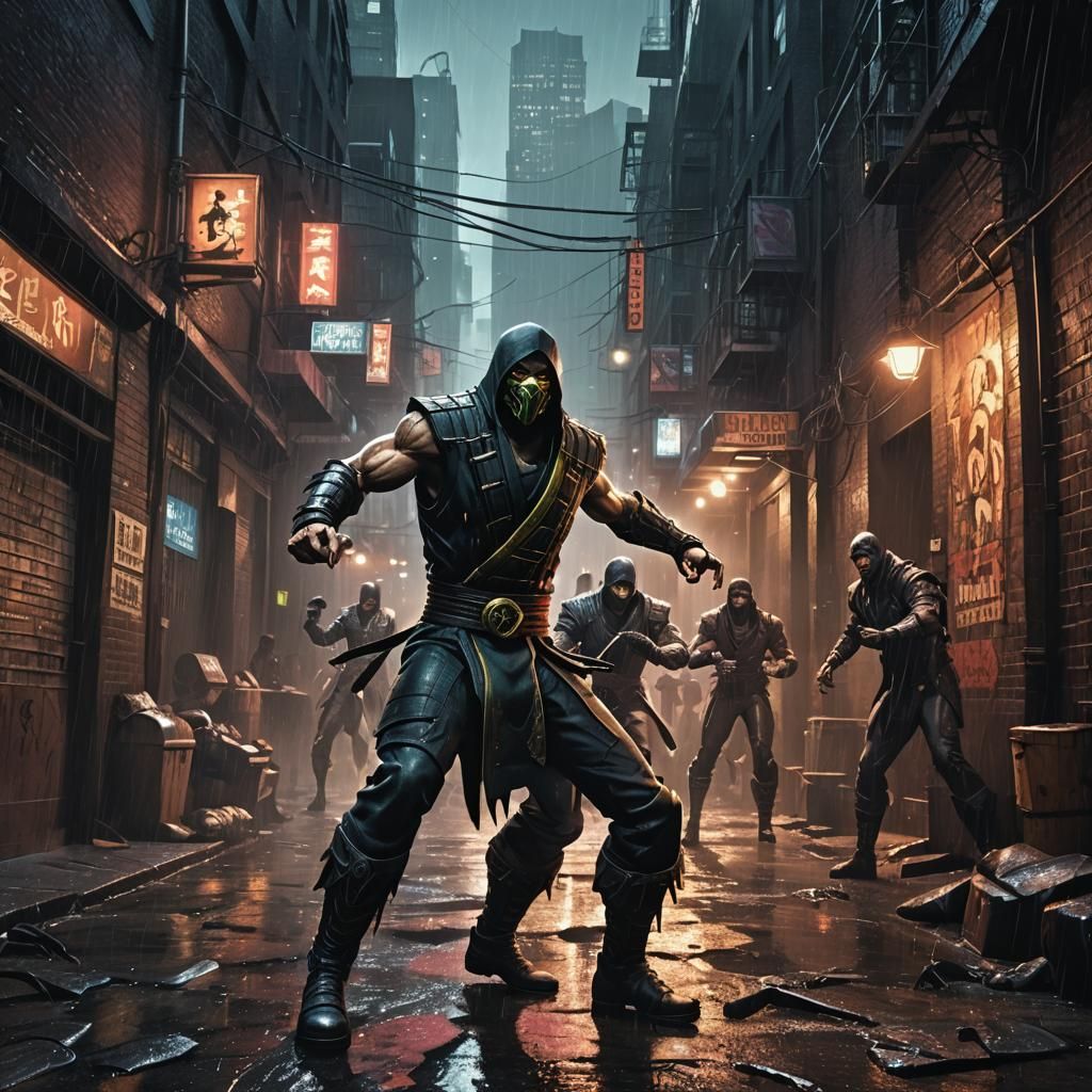 Mortal Kombat Fighters Battle in Gritty NYC Alley