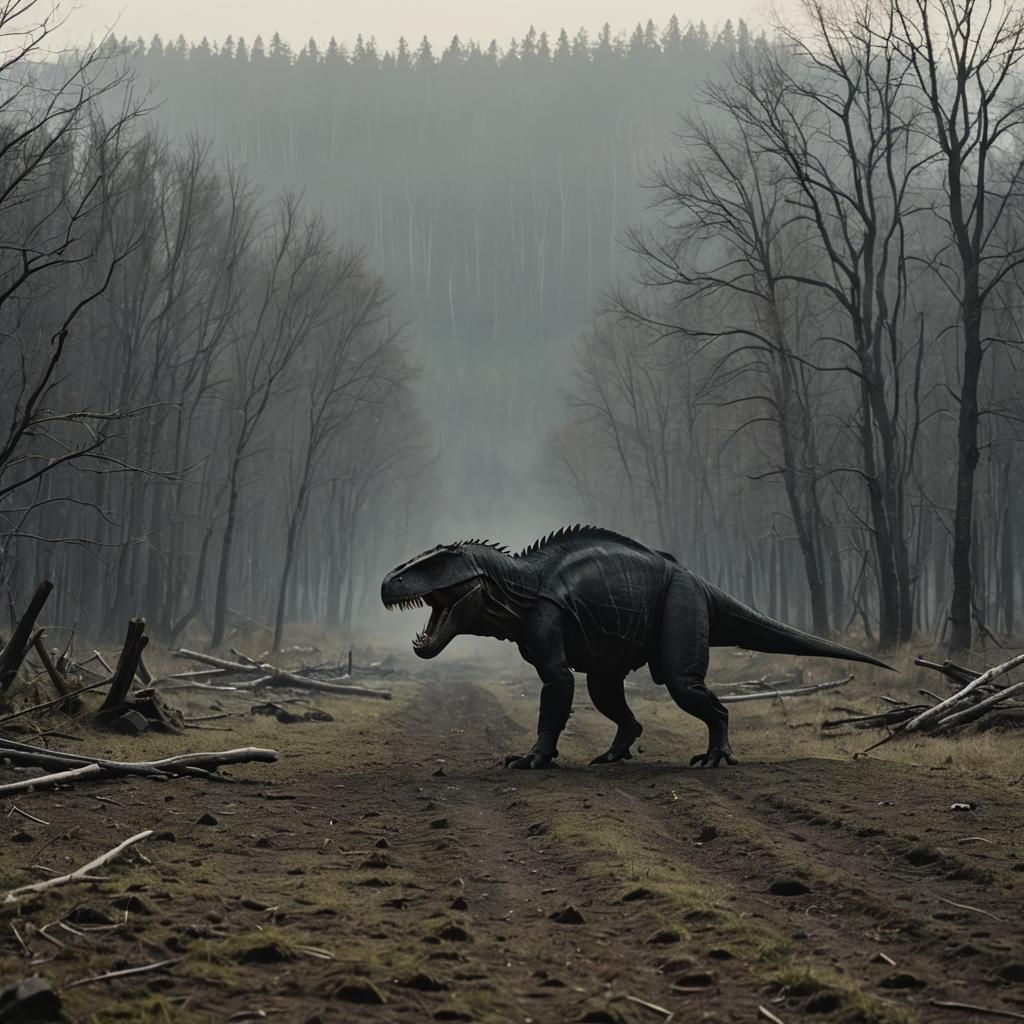 Occupations Circle with Work Text, Cinematic Style