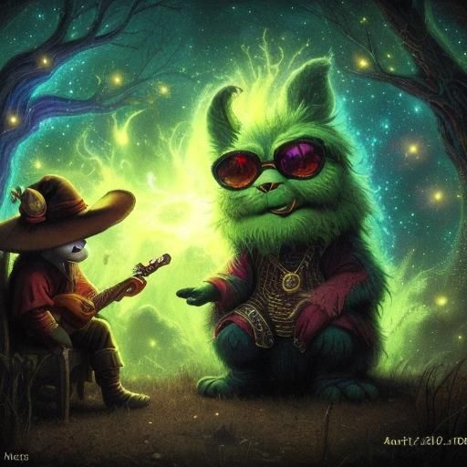 Dreamer From Another Planet in Forest Cosmos