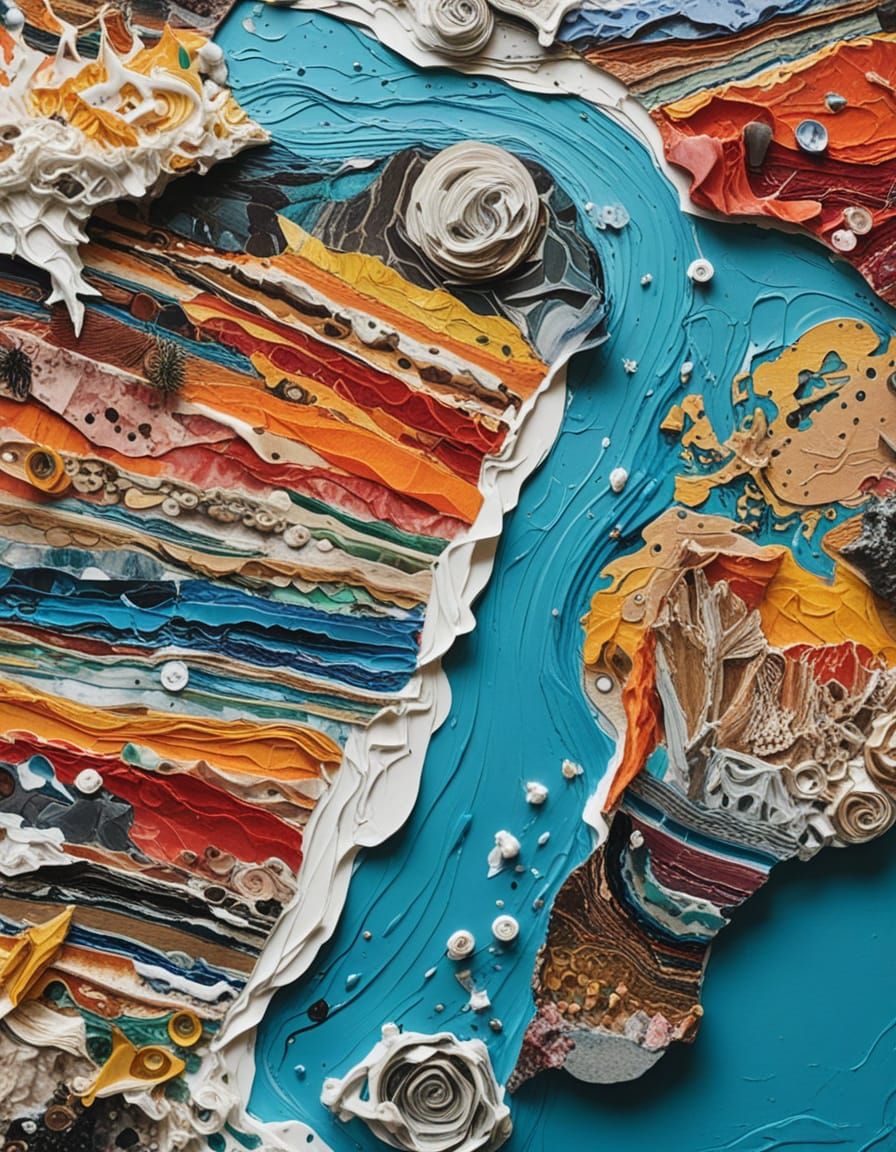 Dadaist Collage of a Melting World