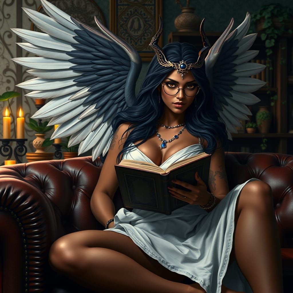 Ishtar, Mesopotamian Goddess of Heaven and Earth, in a Fanta...