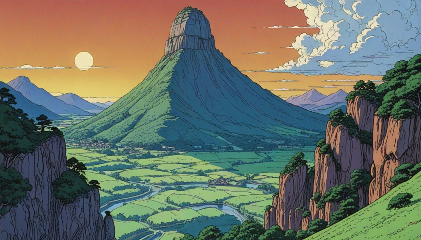 Indomitable Spirit: Moebius and Ghibli Fusion