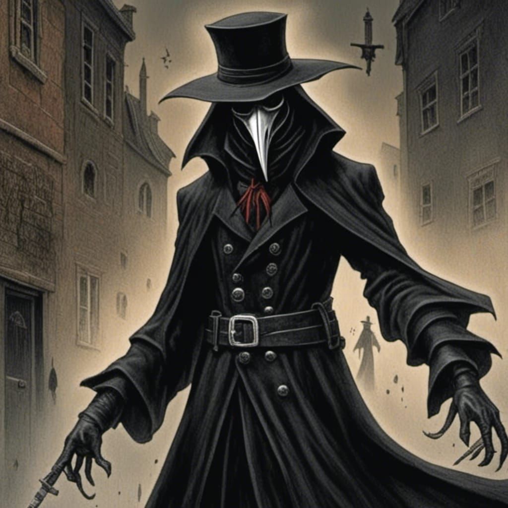 <lora:Evil Medieval:1.0> a plague doctor