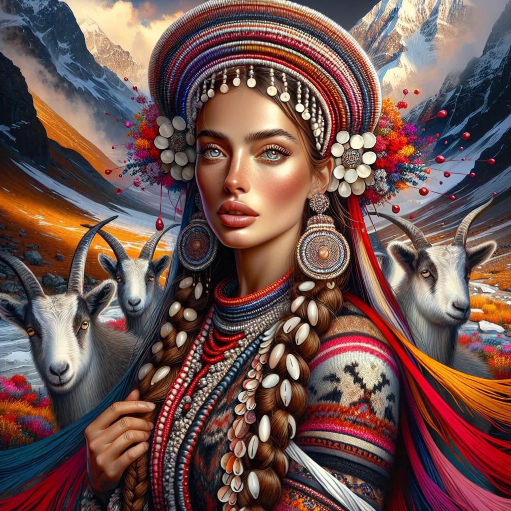 Kalash Goddess Krumai Embodies Snow Mountains and Childbirth