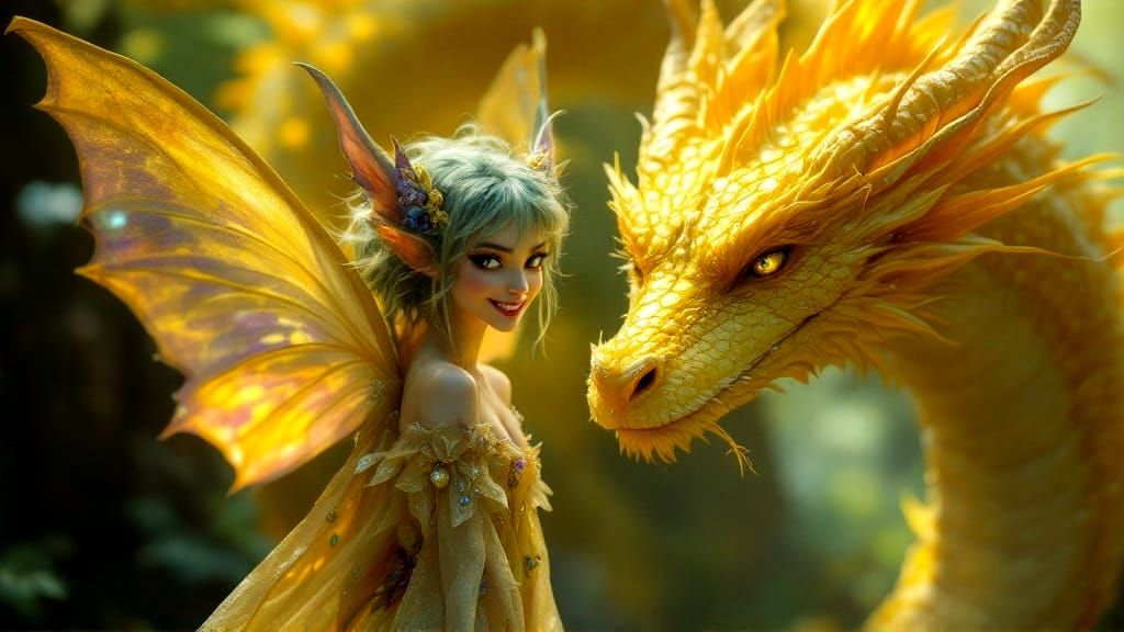 Enchanted Faerie and Dragon Encounter