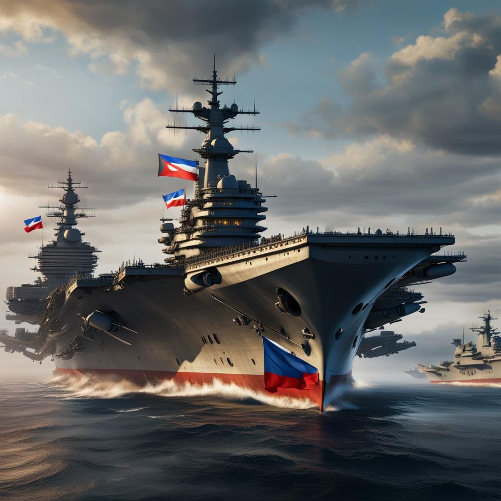 Czech Aircraft Carrier: Detailed Matte Painting
