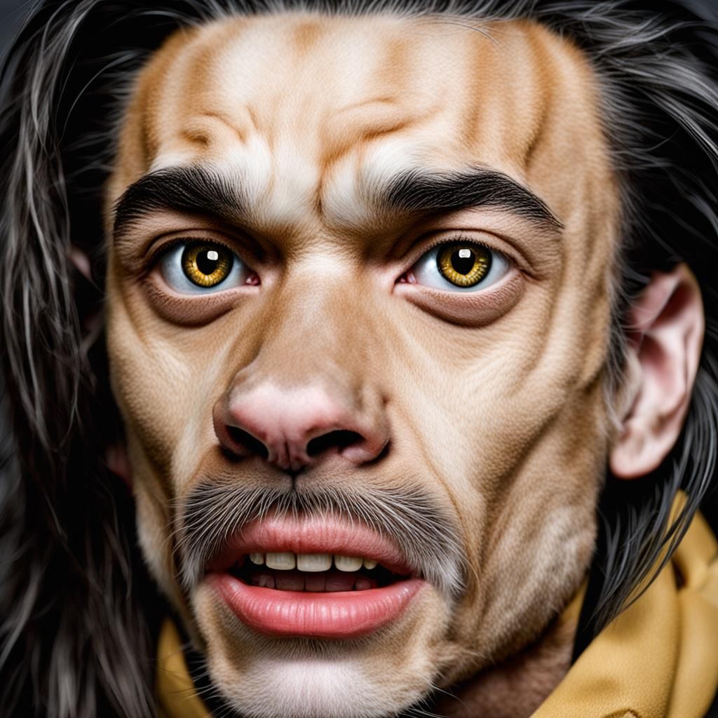 Cat-Dog Hybrid Generated by AI