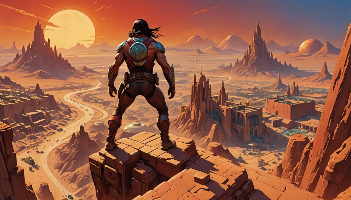John Carter of Mars. Barsoom city