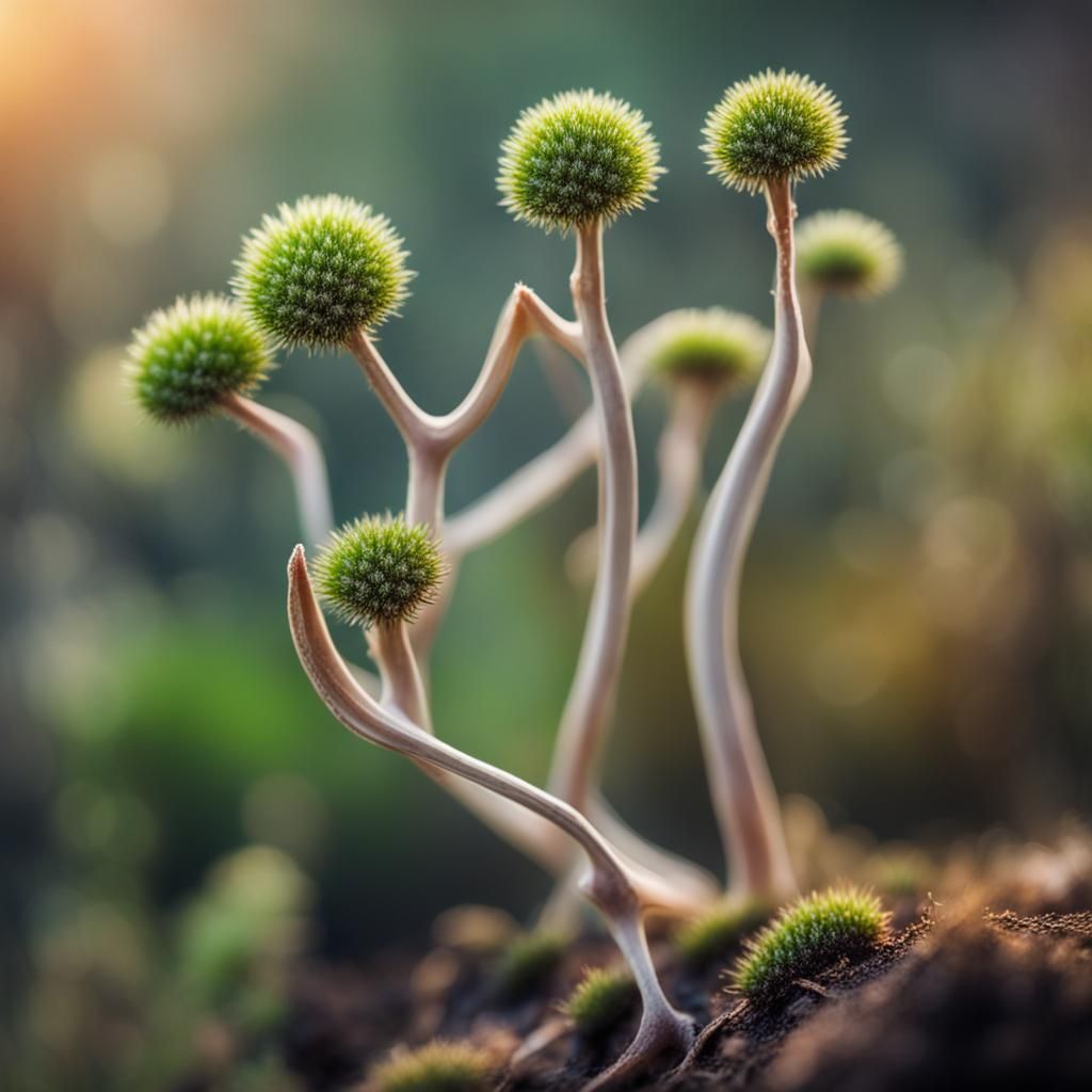 Fantasy Plant Growing on Bones: Professional Photography