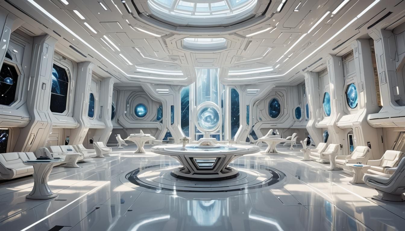 Galactic Federation Council Chambers: White on White Laborat...