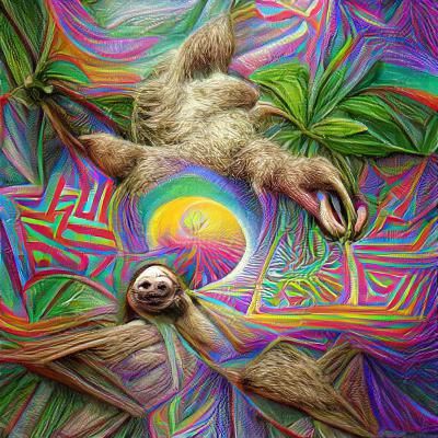 Psychedelic Sloth: An LSD-Induced Trip