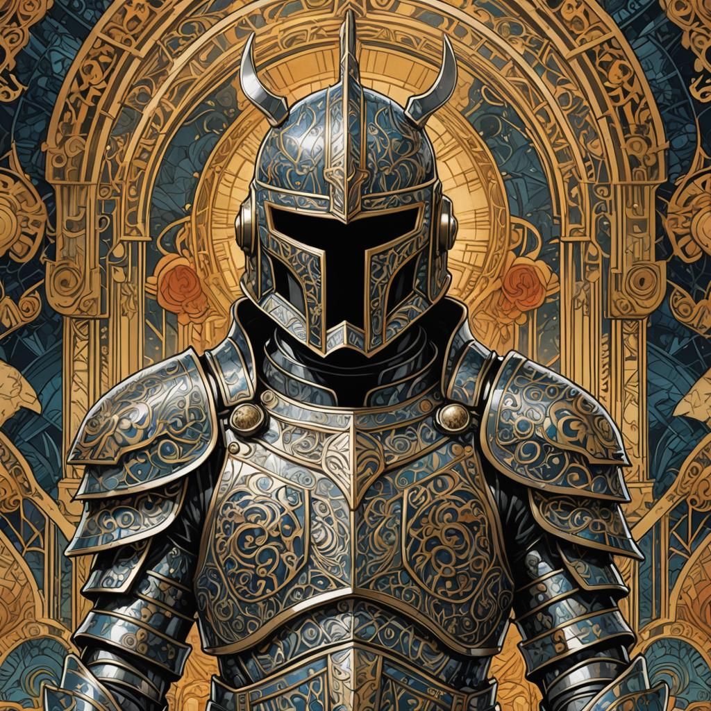 Heaven Knight in Art Deco Style Armor