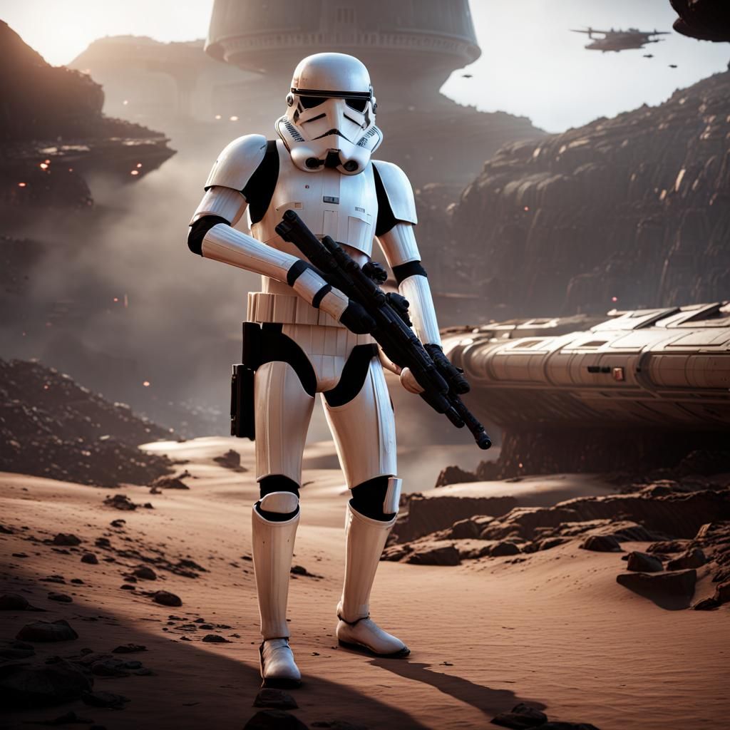 Hyperrealistic Star Wars Battlefront 2 Scene