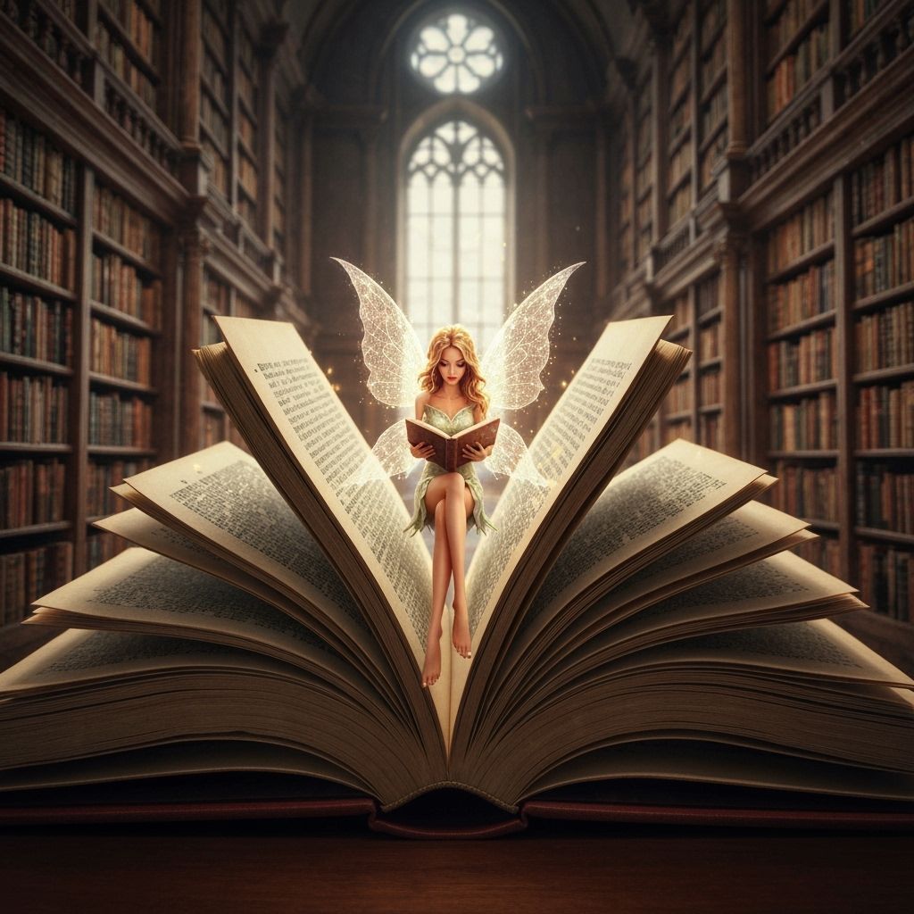 Fantastical Book Cake with Reading Fairy