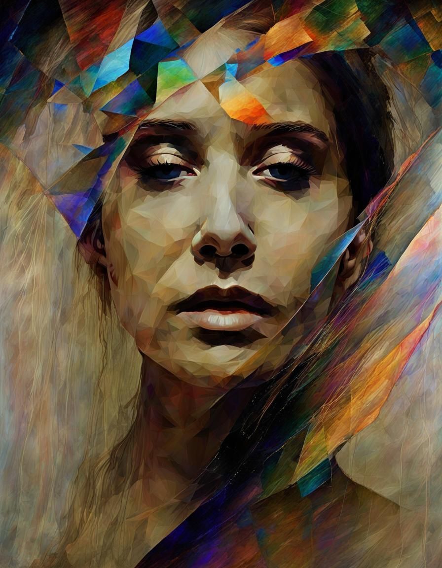Spectrographic Self-Portrait of Fractured Emotions