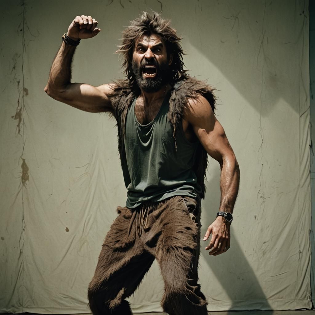 Werewolf Transformation: Cinematic Film Still