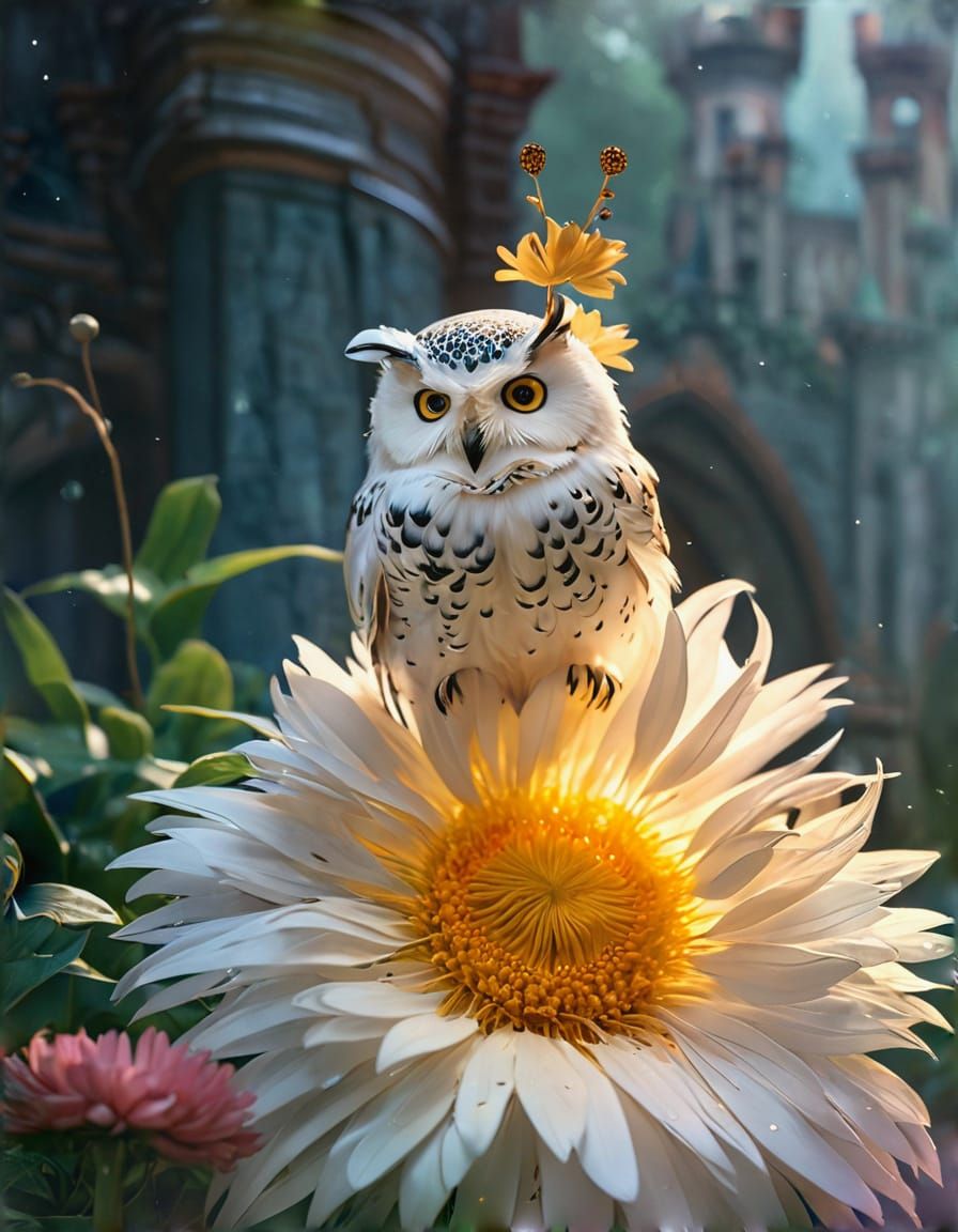 Miniature Snow Owl