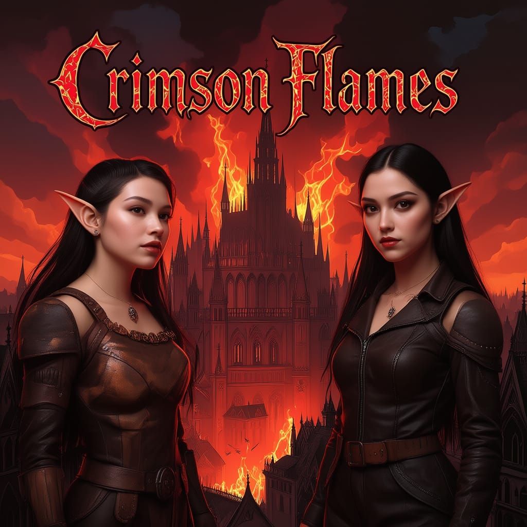 Crimson Flames: Gothic City Ablaze Book Cover