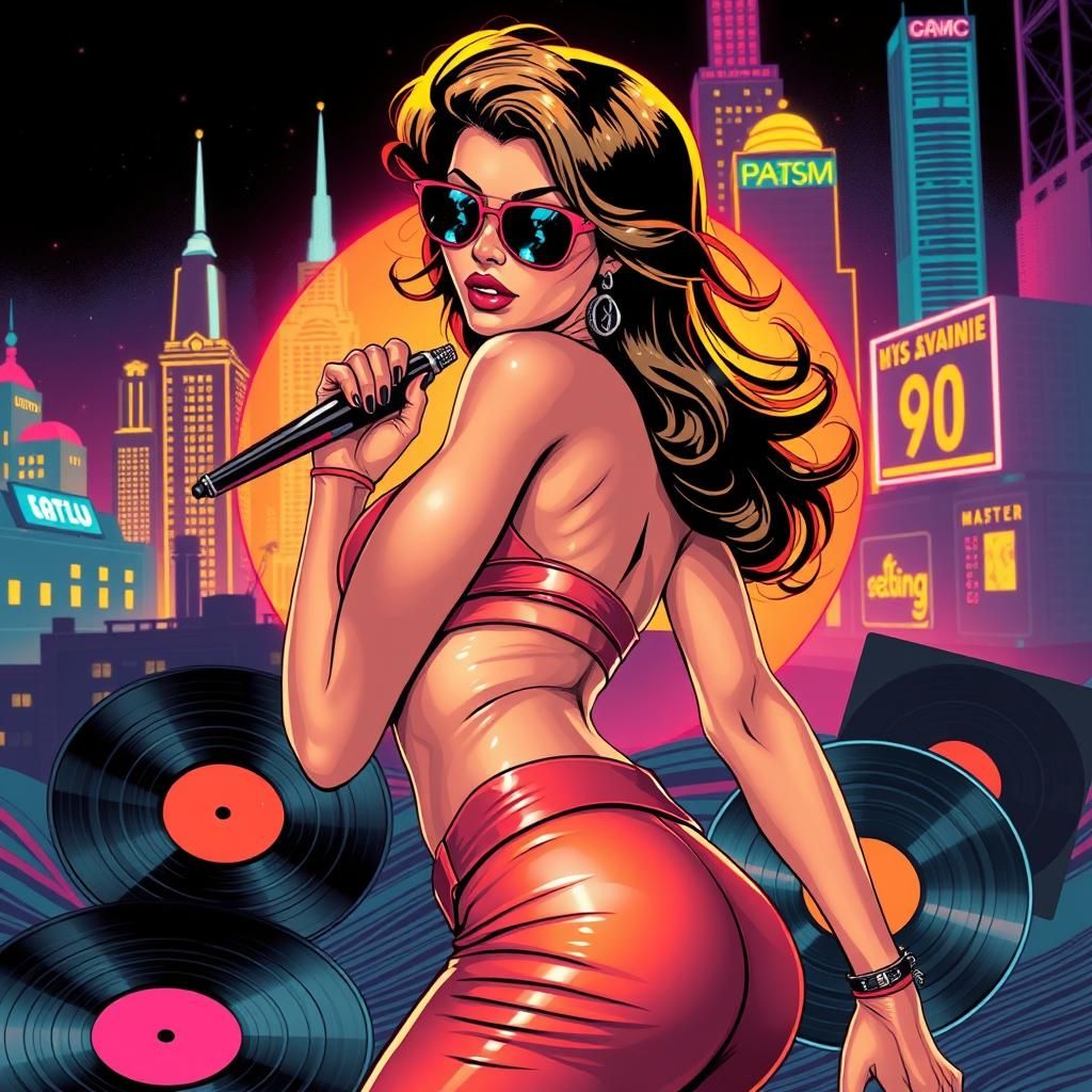 Retro Rockstar in Nagel, Mead and Elvgren Fusion