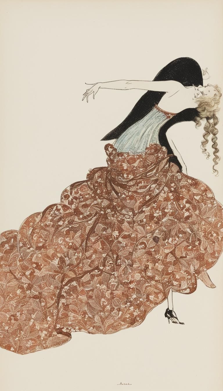 Alastair's Manon Lescaut Illustration, 1928 Style