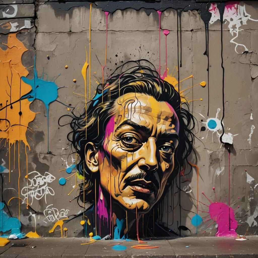 Expressionist Street Art: Code Erupting from City Walls