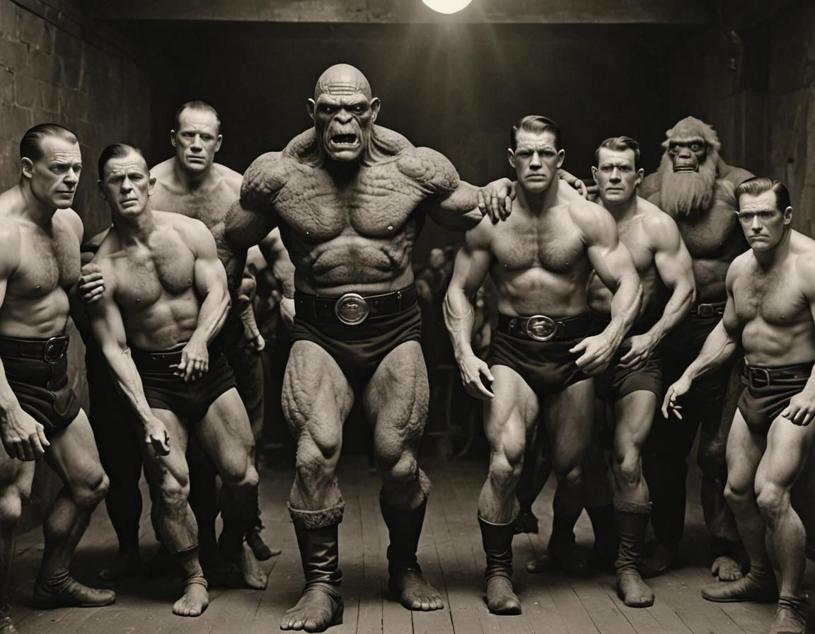 Sinister Popeye as Rondo Hatton in Weimar Republic Style