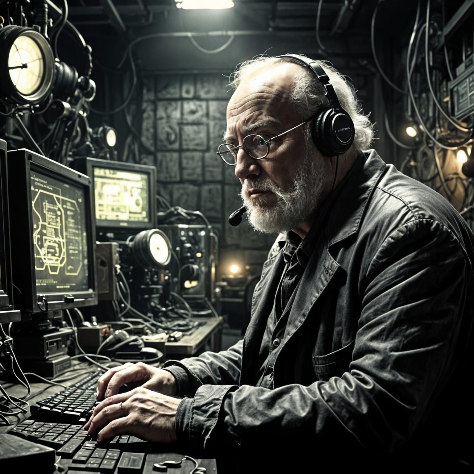 Dystopian Telemarketer in Orwellian Setting