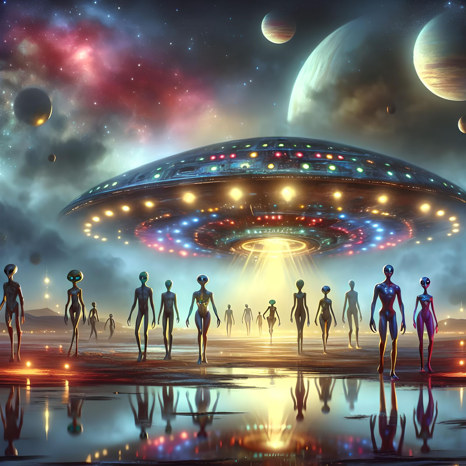 Extraterrestrial Arrival on Distant Exoplanet