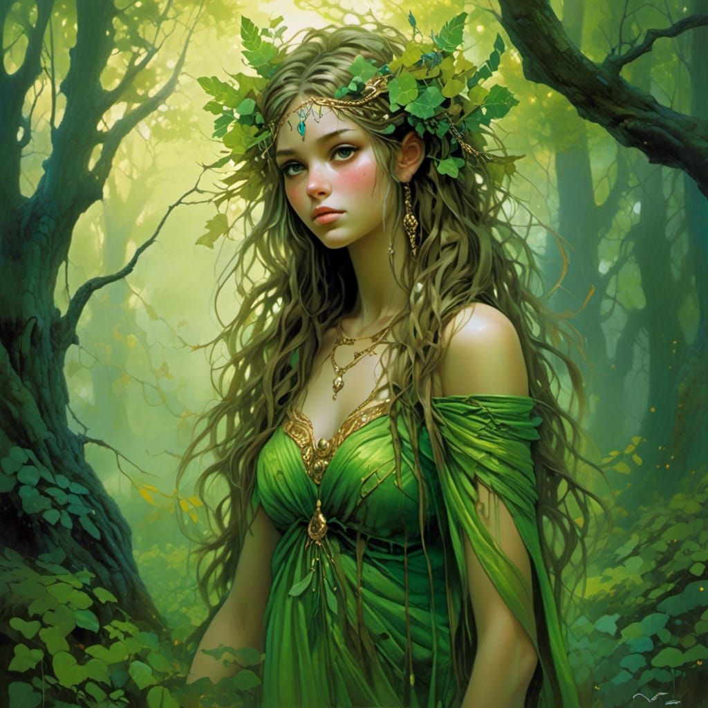 A Beautiful Green Goddess