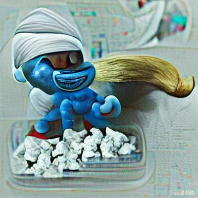 Simple Smurf Illustration
